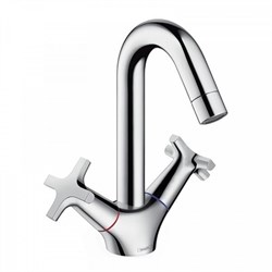 Двуручный смеситель для раковины hansgrohe logis classic 71270000 - фото 1578662