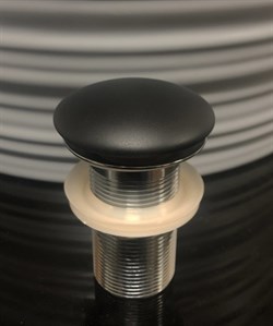 Черный матовый керамический донный клапан Gid BLm100 - фото 2512953
