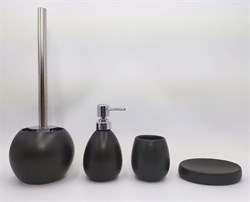 Керамический набор для ванной чёрный матовый B-matt 50 - фото 2512993