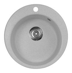 Мойка кухонная AquaGranitEx M-05 (310) серый - фото 3993042