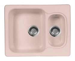 Мойка кухонная AquaGranitEx M-09 (315) розовый - фото 3993194