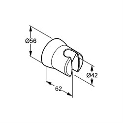Настенный держатель для душа Kludi 6305043-00 - фото 4254633