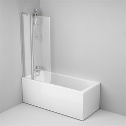 Набор Ванна 150x70 с каркасом и шторкой, душевая система со смесителем для ванны и душа AM.PM Gem W90ASET-150D3W5 - фото 4255960