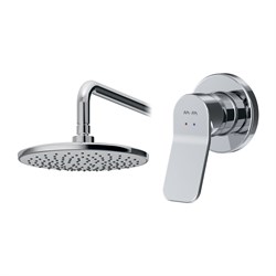 Набор смеситель для ванны и душа, верхний душ с держателем AM.PM X-Joy FB85A2R000 - фото 4256699