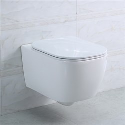 Чаша для унитаза подвесного безободковая BelBagno GENOVA BB1102CH - фото 4280973