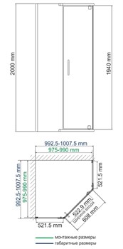 Душевой уголок WasserKRAFT Leine 35P38 - фото 4302616