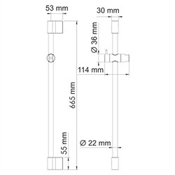 Стойка для душа WasserKRAFT Elbe 7400 A076 - фото 4302996