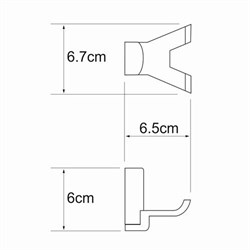 Крючок двойной WasserKRAFT Leine K5000 K-5023D - фото 4303646