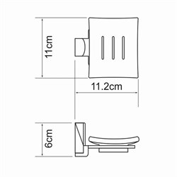 Мыльница WasserKRAFT Leine K5000 WHITE K-5029WHITE - фото 4303697