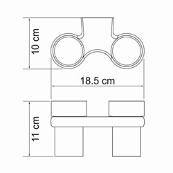 Подстаканник двойной WasserKRAFT Berkel K6800 K-6828D - фото 4303787