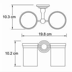 Подстаканник двойной WasserKRAFT Isar K7300 K-7328D - фото 4303930