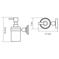 Дозатор для жидкого мыла WasserKRAFT Diemel K2200 K-2299 - фото 4304093