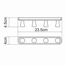 Кронштейн настенный WasserKRAFT Exter K5200 K-1094 - фото 4304140