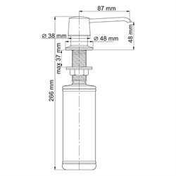 Встраиваемый дозатор для мыла WasserKRAFT K-1099 - фото 4304191