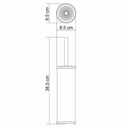 Щетка для унитаза напольная WasserKRAFT Isar K7300 K-1097 - фото 4304201