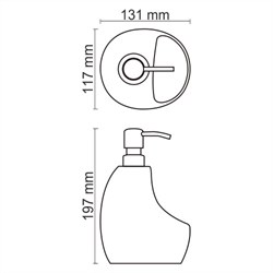 Дозатор с емкостью для губки WasserKRAFT K-8099 - фото 4304305