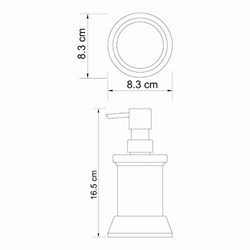 Дозатор для жидкого мыла WasserKRAFT K2300 K-2399 - фото 4304355