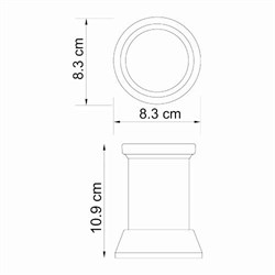 Стакан для зубных щеток WasserKRAFT K2300 K-2328 - фото 4304357