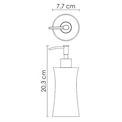 Дозатор для жидкого мыла WasserKRAFT K7600 K-7699 - фото 4304419