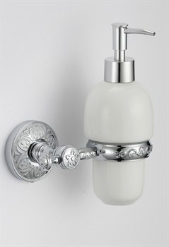Дозатор для жидкого мыла с настенным держателем Savol S-005831A - фото 4327887