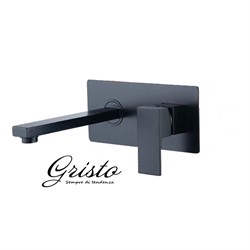 Смеситель для раковины встраиваемый Gristo Black GB-4005-21 черный матовый - фото 4331532