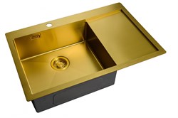 Мойка для кухни Zorg ZL R 780510-L BRONZE - фото 4345986