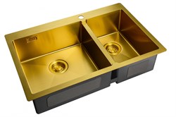 Мойка для кухни Zorg ZL R 780-2-510-L BRONZE - фото 4345990