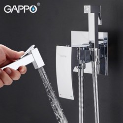 Гигиенический душ скрытого монтажа GAPPO G7207-1 хром - фото 4356540