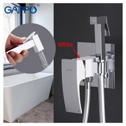 Гигиенический душ скрытого монтажа GAPPO G7207-8 белый/хром - фото 4357275