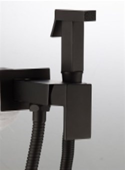 Гигиенический душ скрытого монтажа FRAP F7506-6 черный матовый - фото 4357707