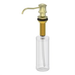Встраиваемый дозатор для жидкого мыла Panta PT-SD03-BG матовое золото - фото 4359238