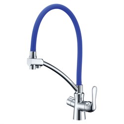 Смеситель для кухни LEMARK COMFORT для фильтрованной воды синий излив LM3070CBlue - фото 4362627