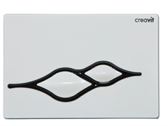 Клавиша смыва Creavit Ufo GP1001.02 цвет бело-черная