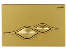 Клавиша смыва Creavit Ufo GP1006.00 цвет золото матовое