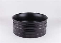Черная матовая керамическая раковина Gid Bm969