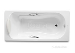 Ванна Roca Haiti 170x80 с отверстиями для ручек 2327G000R