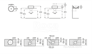 Раковина Roca Terra 32722D000