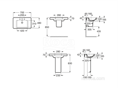 Раковина Roca Khroma 70х48 327651000