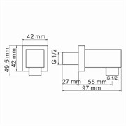 Подключение шланга WasserKRAFT Exter 1600 A108