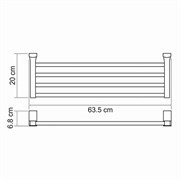 Полка для полотенец WasserKRAFT Leine K5000 WHITE K-5011WHITE