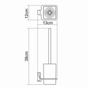 Щетка для унитаза подвесная WasserKRAFT Leine K5000 WHITE K-5027WHITE