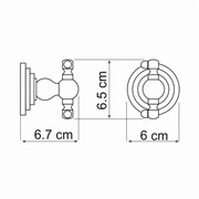 Крючок двойной WasserKRAFT Isar K7300 K-7323D