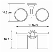 Подстаканник двойной WasserKRAFT Isar K7300 K-7328D