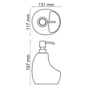 Дозатор с емкостью для губки WasserKRAFT K-8099