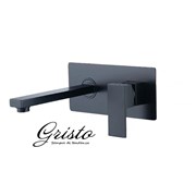 Смеситель для раковины встраиваемый Gristo Black GB-4005-21 черный матовый