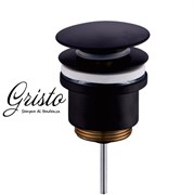Донный клапан универсальный Gristo Black GB-305 черный матовый
