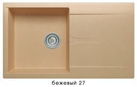 Кухонная мойка POLYGRAN Gals-860 Gals-860  № 27   бежевый