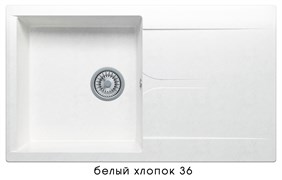 Кухонная мойка POLYGRAN Gals-860 GALS-860 №36 Белый Хлопок