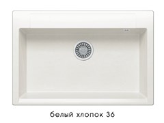 Кухонная мойка POLYGRAN Argo-760 ARGO-760 №36 Белый Хлопок