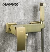 Гигиенический душ с настенным смесителем GAPPO G2007-4 бронза